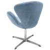 Кресло Bradex Home Swan Style Chair FR 0654 серый/искусственная замша фото 5