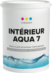 Краска для влажных помещений Vincent Interieur Aqua 7 шелковисто-матовая база С 0.9 л