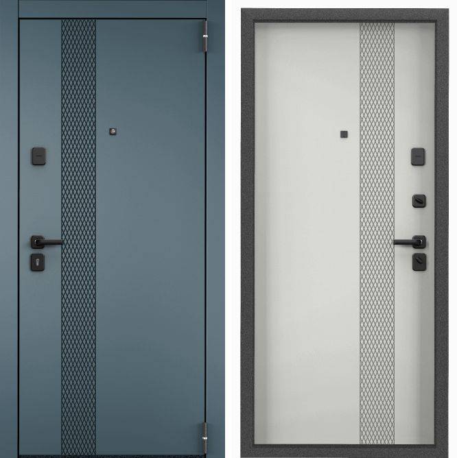 Входная стальная дверь Torex Х7 PRO PP 1989921 ПВХ Верде/ПВХ Ферро 2050x860