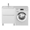 Тумба под раковину Uperwood Tanos 291120333 под стиральную машину, напольная, 2 ящика, белая, 60 см