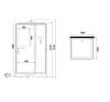 Душевая кабина Niagara Standart ST100/15Q профиль белый, стекло прозрачное, 100x100x215 фото 11