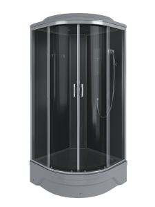 Душевая кабина Erlit ER350926-C2-RUS_GRAY профиль сатин, стекло тонированное, 90x90x226