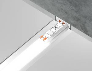 Алюминиевый встраиваемый профиль  Ambrella light Illumination GP1001WH