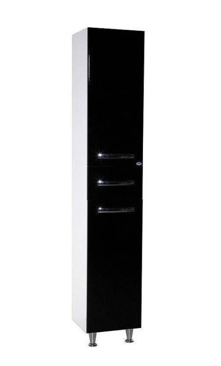 Шкаф-пенал Bellezza Рокко 35 1 ящ. L/R Черный