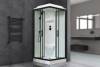 Душевая кабина Royal Bath RB 90HP6-WT-BL профиль черный, стекло прозрачное, 90x90x217 фото 2