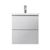Тумба с раковиной AM.PM Gem M90FHX0502WG 2 ящика, белая, 50см