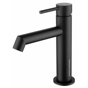 Смеситель для раковины Wonzon & Woghand WW-H1063-MB черный матовый