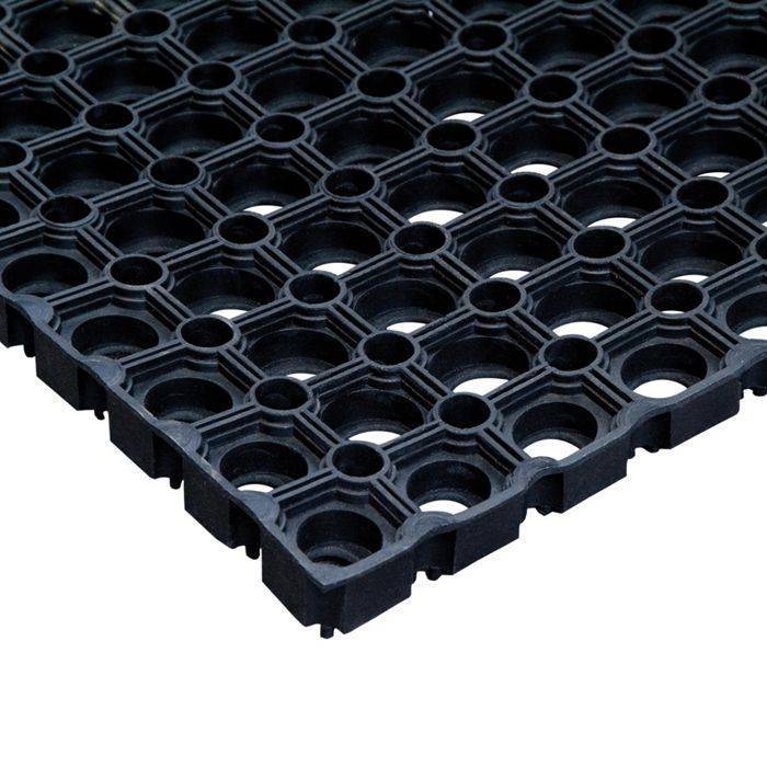 Грязезащитный коврик резиновый ячеистый 500x1000x16