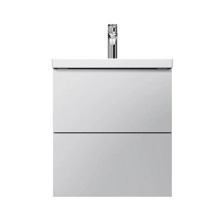 Тумба с раковиной AM.PM Gem M90FHX0502WG 2 ящика, белая, 50см