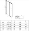 Душевой уголок Vincea Soft 2 VSR-3SO29011CLB профиль черный, стекло прозрачное, 110x90x200 фото 11