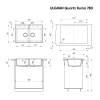 Мойка кухонная Ulgran Quartz Ruma 780-01 жасмин фото 3