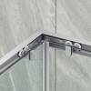 Душевой уголок MaybahGlass MGY-1323-5 профиль хром матовый, стекло бесцветное, 90x90x195 фото 2