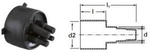 Термоусаживаемая концевая заглушка Usystems Quattro D20-40/D140-175-200