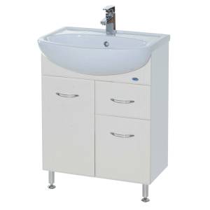 Тумба с раковиной Bellezza Уют 60 1 ящ. Белый
