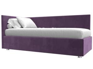Кровать Лига Диванов Лига-039 122072L фиолетовый левая 90x200