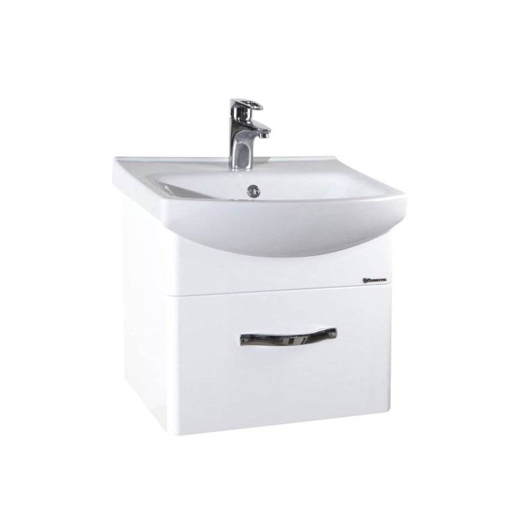 Тумба с раковиной Bellezza Анкона 55 1 ящ. Белый