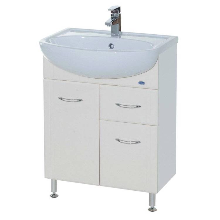 Тумба с раковиной Bellezza Уют 60 1 ящ. Белый