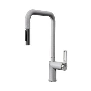 Смеситель для кухни Granula GR-8173 базальт, с выдвижным изливом