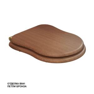Сиденье для унитаза Caprigo Borgo KFm-BB-B041 морилка, бронза