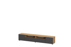 Тумба под ТВ Арника Денвер 00-00303838 Дуб Золотой/Графит серый