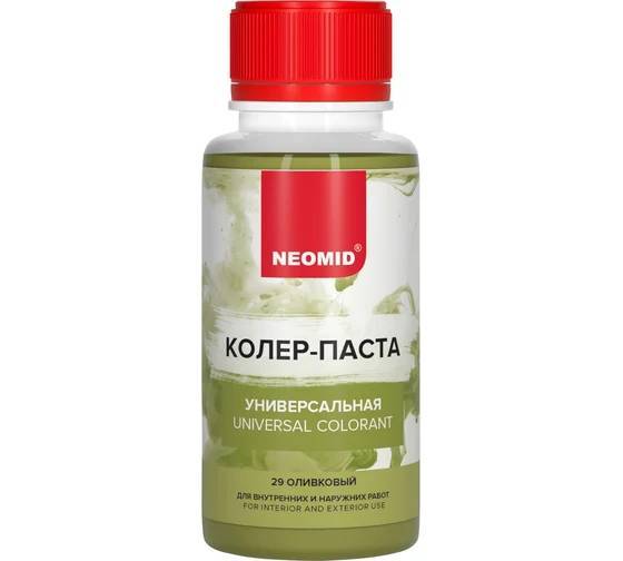 Колер-паста универсальная Neomid 29 Оливковый 100 мл