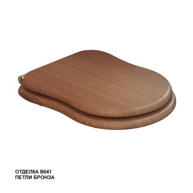 Сиденье для унитаза Caprigo Borgo KFm-BB-B041 морилка, бронза