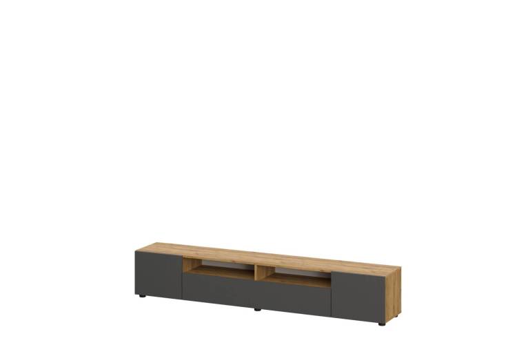 Тумба под ТВ Арника Денвер 00-00303838 Дуб Золотой/Графит серый