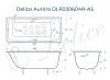 Чугунная ванна Delice Aurora DLR230604R-AS 160x75, с антискользящим покрытием, с отверстиями под ручки, без ножек фото 9