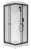 Душевая кабина Royal Bath RB 90HP1-T-BL профиль черный, стекло прозрачное, 90x90x217