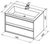 Мебель для ванной Aquanet Lino 80 белый матовый фото 9