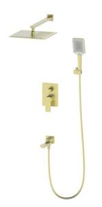 Душевой комплект Oliveeka D OL-939003-BG с внутренней частью, золото матовое