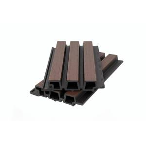 Фасадная панель Polivan Group Nusadua 3D Co-Extrusion Chocolate Mix ДПК брусковая 3600x165x33