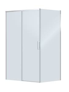 Душевой уголок Cezares PLANE-AH-1-130/80-C-CR профиль хром, стекло прозрачное, 130x80x195