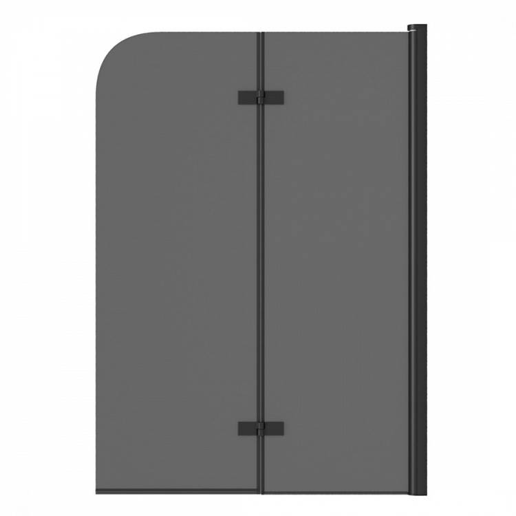 Шторка на ванну Maretti Valentina VA41R100140098-560 профиль черный, стекло тонированное, 100x140 см