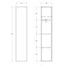 Шкаф-пенал BelBagno KRAFT-1600-1A-SC-VO Еловый матовый, 33x160 фото 7