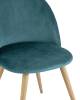 Набор из 4 стульев Stool Group Лион DC-69030A HLR-60 X4 с ромбами аквамарин фото 7