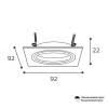 Встраиваемый cветильник Wolta Alto WDL-GU5.3/01W-S фото 2