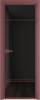 Межкомнатная дверь Profil Doors 4 AX цвет профиля Красный антрацит, стекло безопасное 6 мм черное тонированное 700x2000