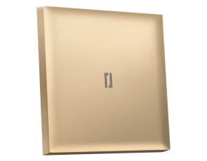 Лицевая панель для 1-клавишного выключателя с подсветкой Ambrella Volt Sigma SP8820 золото мягкое касание