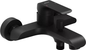 Смеситель для ванны с душем Ravak Flat X070175 черный матовый