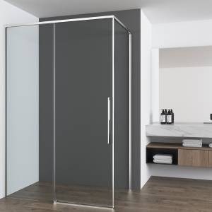 Душевой уголок Vincea Ultima VSR-7UL9012CL профиль хром, стекло прозрачное, 120x90x200