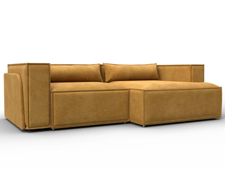 Диван угловой Лига Диванов Лига-061 131144 Желтый