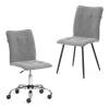 Набор из кресла и стула Tetchair Bari LT 25053 серый, черный, флок