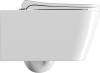 Унитаз подвесной GSI Nubes 9615FR511 безободковый, с сиденьем микролифт, белый глянцевый фото 2
