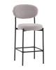 Стул полубарный Stool Group Бриф DD AV 477-F81-9005 (PP) светло-серый, букле