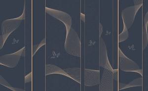 3D Фотообои Artegrafico «Абстрактный полёт со светлым орнаментом» PL-002 песок