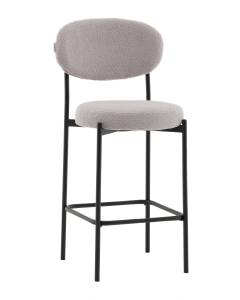 Стул полубарный Stool Group Бриф DD AV 477-F81-9005 (PP) светло-серый, букле