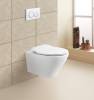 Унитаз подвесной BelBagno Acqua BB340CHR/BB2020SC безободковый, сиденье микролфит фото 9