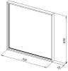 Зеркало Allen Brau Liberty 1.330013.BB черный браш, 70x85 фото 4