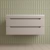 Тумба с раковиной Style Line Остин подвесная, крем, раковина серый шелк, 55x100x45